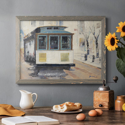 «Cable Town», reproduction d'art sur toile encadrée