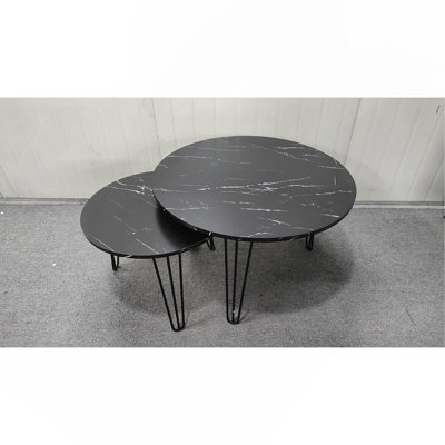 Round Nesting Coffee Table Set Of 2