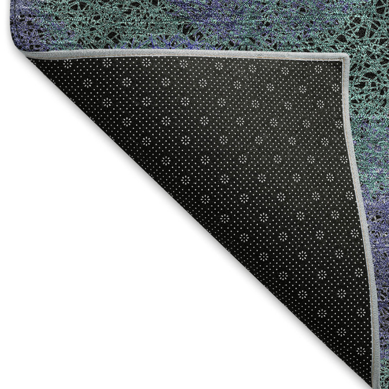 Tapis mauve de qualité supérieure lavable à la machine Prisco, Rectangle 9 pi x 12 pi