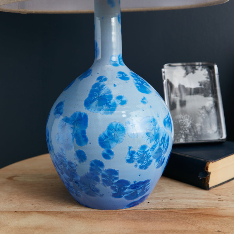 Crystalline Warren Lamp, Cobalt, 22.5" H x 7.75" W x 7.75" D