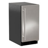 Marvel 15"W. Low Profile Built-In 25 Lb. Daily Production Crescent Ice Machine - Stainless Steel