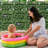 11.4'' H x 92.1'' W Green Polyethylene Plastic Fence Panels