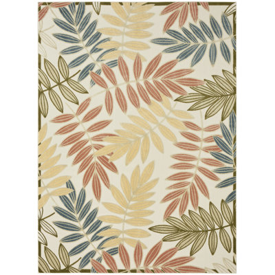 Tapis moderne rose ivoire 7 pi 10 po x 10 pi 6 po Lakesha