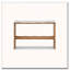 Console moderne 47,24 po Whisper Of Waves avec plateau en marbre blanc-1364390695