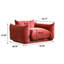 Fauteuil simple Cath Kofi en tissu d'ameublement en chenille moderne Broxton-976137772