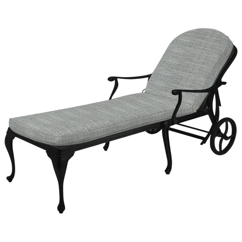 Provance Aluminum Chaise - Ancient Earth, Ancient Earth, No Welt, Rollo Silver
