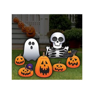 The Holiday Aisle® 6 Piece Halloween Lawn Art Set & Reviews | Wayfair