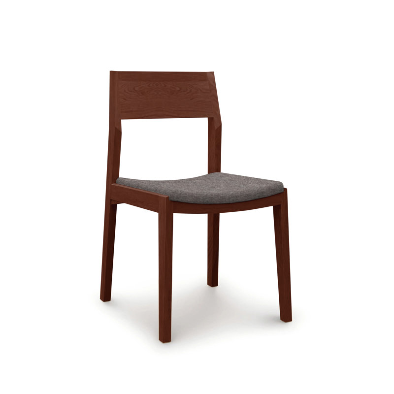 Iso Side Chair, Cognac Cherry, Sterling Polyester
