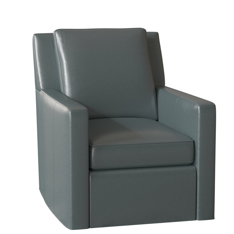 Jaxon Leather Swivel Armchair, Swivel - Standard, Anilina Hunter Genuine Leather