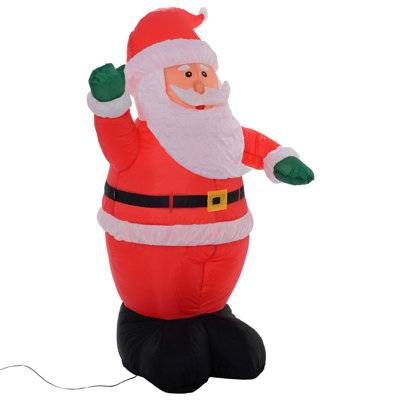 Waving Santa Claus Inflatable Figurine