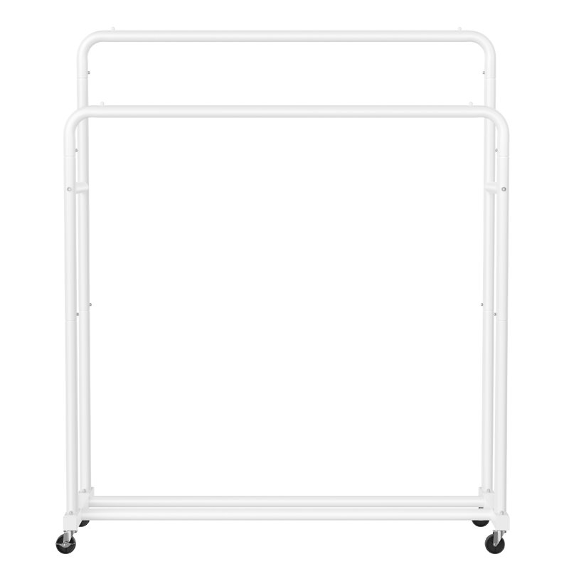 110cm Rolling Clothing Rack, White