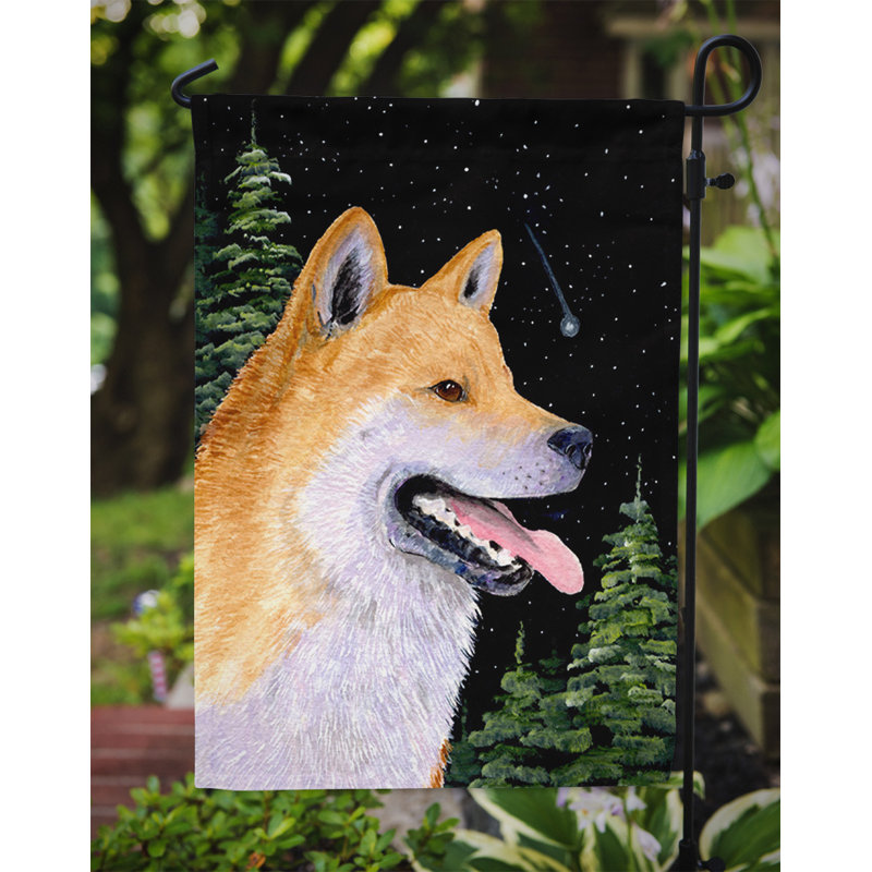 Drapeau de jardin 2 côtés shiba shiba