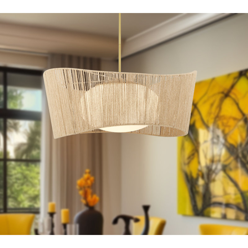 Luminaire suspendu tambour 1 lumière