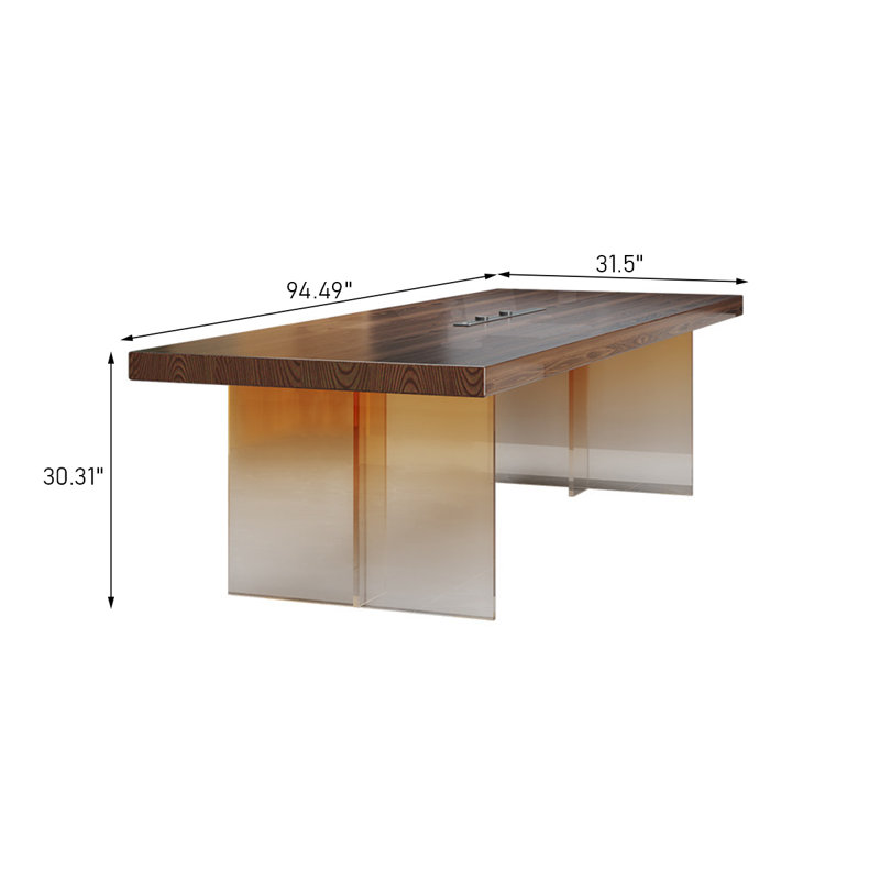 Table de conférence 94,49 po, H 30,31 po x l 94,49 po x P 31,5 po