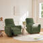 Fauteuil inclinable et oscillant moderne avec inclinaison électrique, charge USB et Type-C, poche latérale et base pivotante en bois massif-2038125778