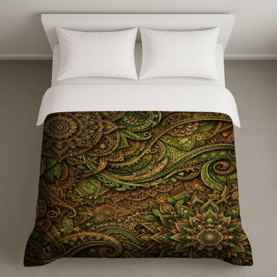 Intricate Mandala Leaves Duvet Covers