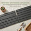 24 pièces de carrelage de sol extérieur à emboîtement gris foncé bricolage - Installation par encliquetage sans outil, PP résistant aux intempéries, drainage du fond creux, bande mate antidérapante