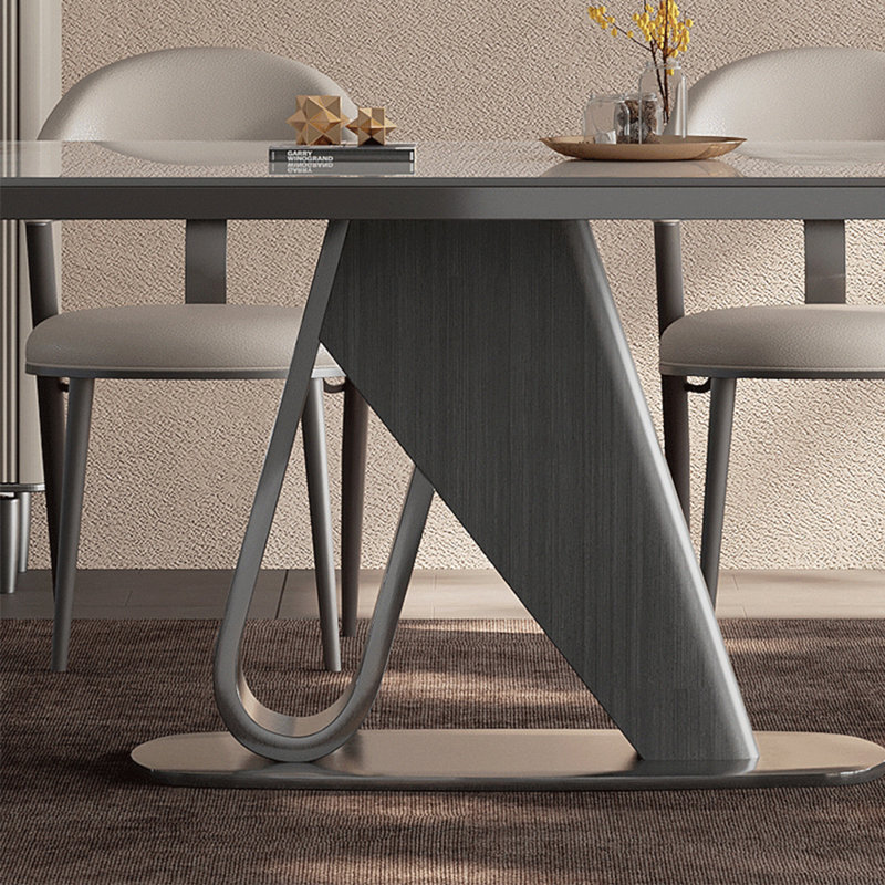 Light luxury simplicity dining table, 29.53"H x 62.99"L x 35.43"W