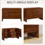 Buffet/meuble de rangement de style moderne du milieu du siècle en noyer, 47 pouces, avec 2 portes et 3 tiroirs