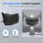 Ergonomic Mesh Office Chair with Multi-adjustable Headrest-1281072251