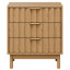 Commode 3 tiroirs avec panneau cannelé-430585832