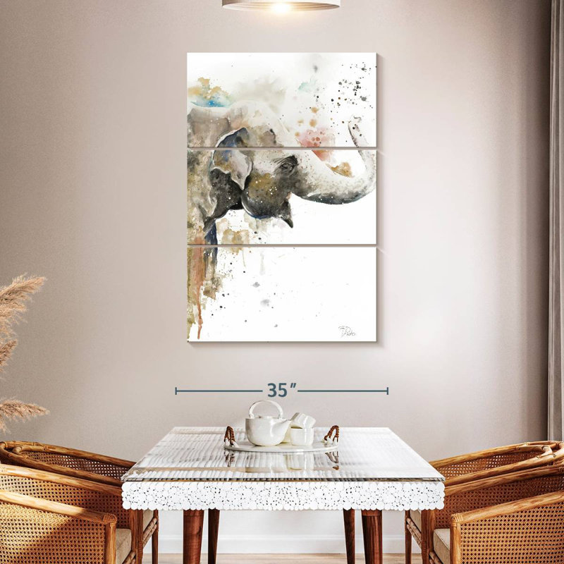 Brampt Water Elephant, 50" H x 32" W