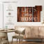 «Let Stay Home Typographie I», affiche murale-759433645