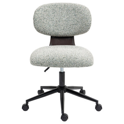 Modern Chenille Swivel Desk Office Chair