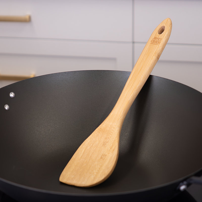 Joyce Chen Burnished Bamboo Wok Spatula, 13-inch