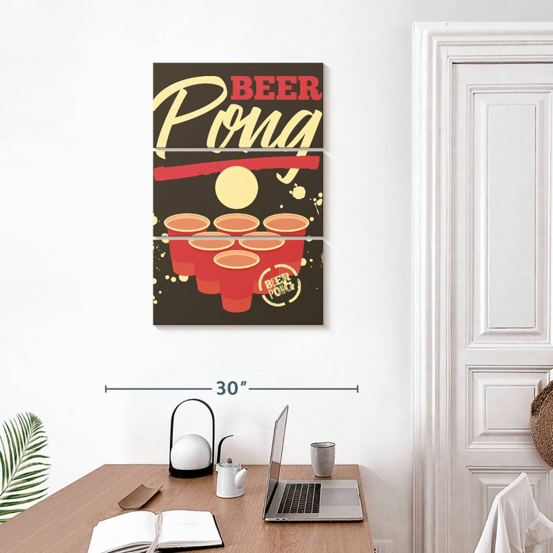 Pong à bière Tergel Vintage, H 32 po x l 20 po