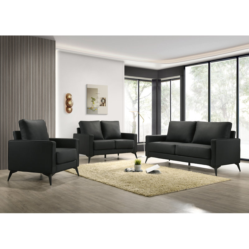 Causeuse contemporaine rembourrée 51,5 po