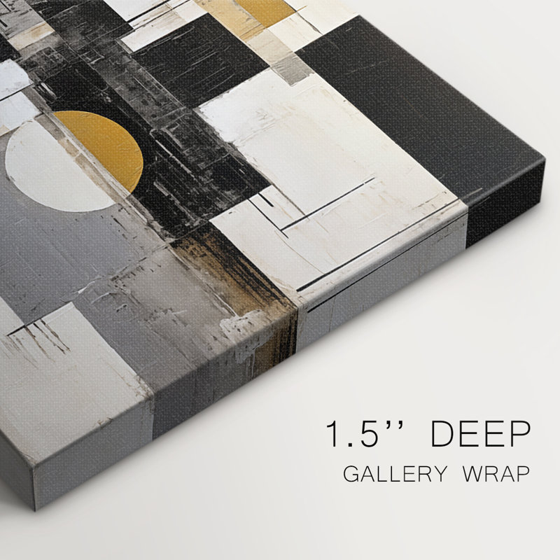 Série ABSTRACT CCDCLXXIV - Toile tendue avec châssis de qualité supérieure - Prêt à être accroché, H 48 po x l 32 po