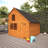 Tigercub Tiger Sheds 253.4cm W x 247.4cm D Outdoor Solid Wood Playhouse