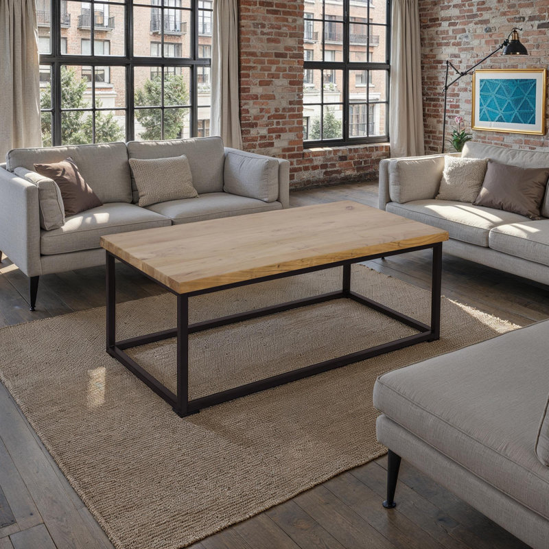 Melissa Solid Wood Top Coffee Table