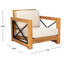 Zariah Outdoor Teak Lounge Chair