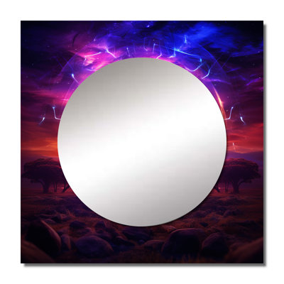 Visionary Tree Of Life - Landscape Trees Large Square Mirror For Wall Art Decor