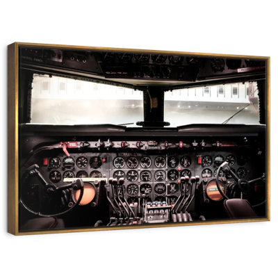 Cockpit d'avion rétro