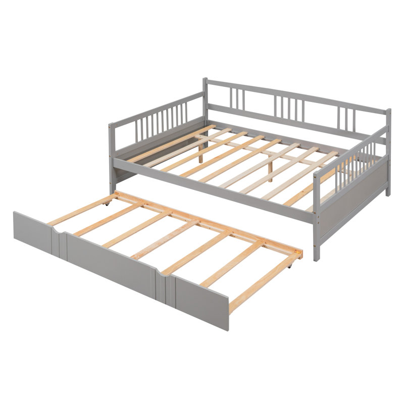 Daybed Wood Bed with   Trundle,