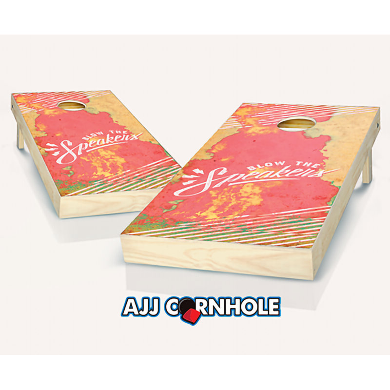 Ensemble de cornhole en coton avec sacs, Rouge / Bleu marine