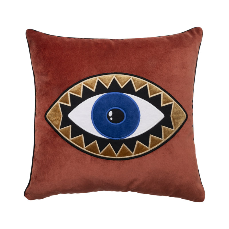 Square Throw, Cinnamon/Gold