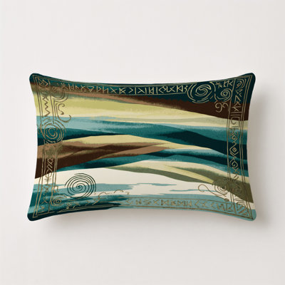 Ethereal Streams Indoor And Outdoor Throw Pillow