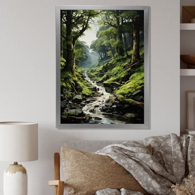 River Into Enchanted Woods, reproduction d'art sur toile