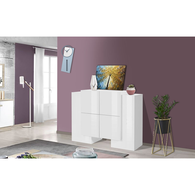 Meadowlands 130 Cm Wide Sideboard, White