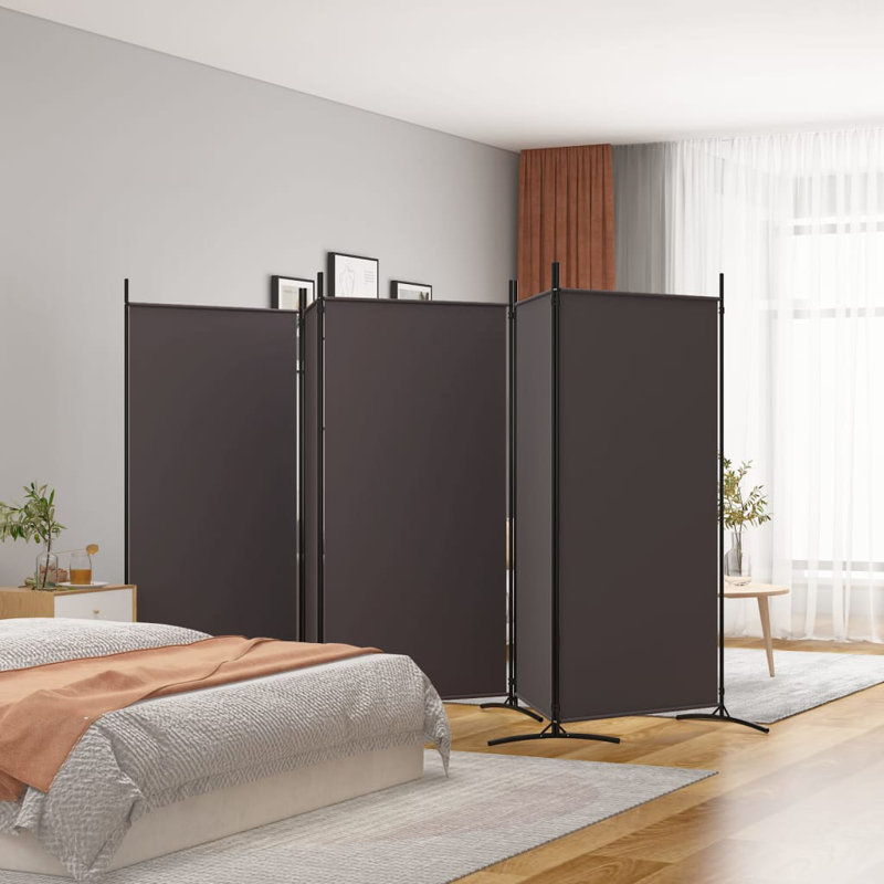 Cloison pliante Alaw H 70,9 po, Brun, 5