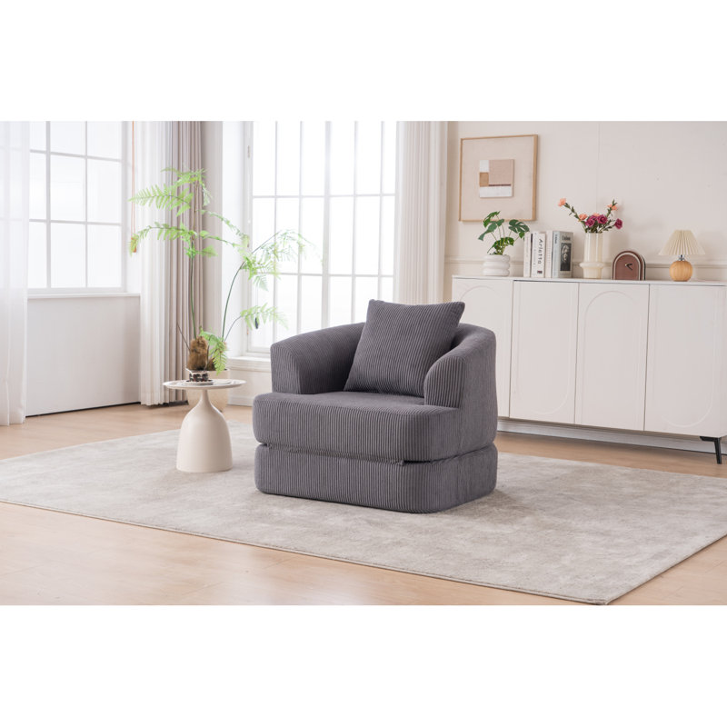 Fauteuil inclinable pliable gris, Gris