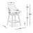 Akershus Swivel Stool-1201791700-1201791699