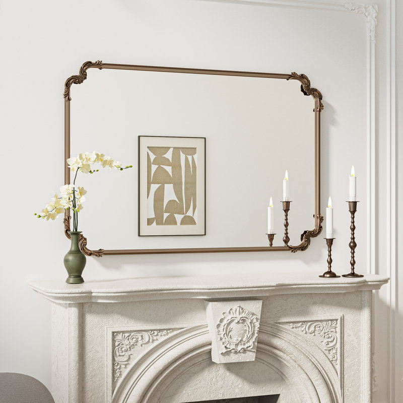 Miroir d'appoint Genan, Or antique, 48 po x 32 po
