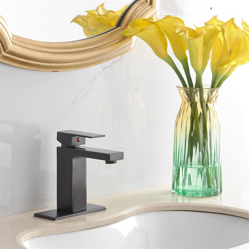 Single-handle Bathroom Faucet with Drain Assembly, Oil Rubbed Bronze