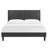 Modway Sofia Channel Tufted Performance Velvet Platform Bed-44353755-44353758