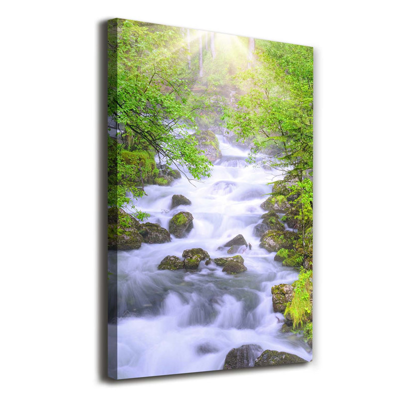 Mountain Stream - Wrapped Canvas Print